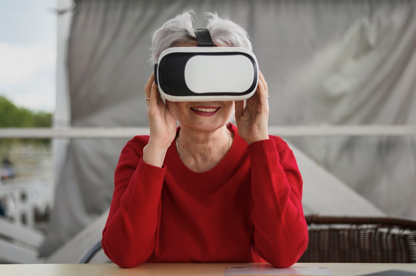 front-view-mature-woman-trying-vr_23-2148348788